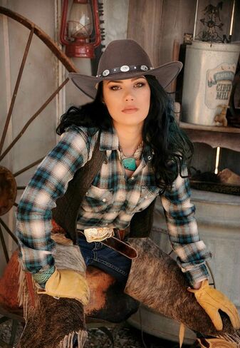 Classic-PU Leather-Western-Cowboy Hat for Women-Men-Wide Brim-Brown-Cowgirl Hat-Fedora Hats-Outback for Outdoor M/L in Saudi Arabia