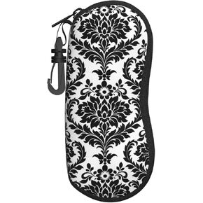 Soft Sunglasses Case for Men Women, Ultra Light Neoprene Zipper Eyeglass Portable Glasses Case with Belt Clip