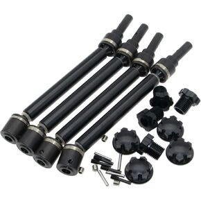 Drive Shaft Compatible with Traxxas 1/10 Maxx 4WD Monster Truck 89076-4 2.0 V2 Driveshaft w/WideMaxx Parts Rc Car Upgrade Steel Replacement(Red)