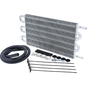 Allstar Performance ALL26700 12" Length x 5" High Universal Transmission Cooler Kit with 3/8" Barbed Fitting