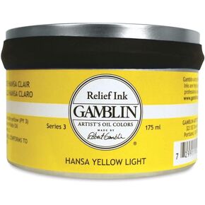 Gamblin Relief Ink - Hansa Yellow Light 175ml