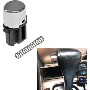 1 PC Car Gear Lever Button, Replacement OEM Number 54132-SDA-A81 Wave Stick Shift Knob Push Rod Ball Handle, Personalized Modification Accessory, for 2003-2007 Honda Accord (Black & Silver)