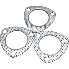 3 Inch Flange Gasket,Car Accessories High Temp Exhaust Gasket with stainless steel Fire Ring,3 inch exhaust gasket,Header Gasket,Exhaust Pipe Gasket,Exhaust Flange Gasket,3PCS