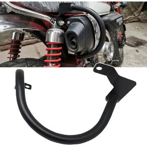Exhaust Crash Guard Crash Bar Compatible with Honda Monkey 125 Z125M Z125MA (2018-Current) (Chrome)