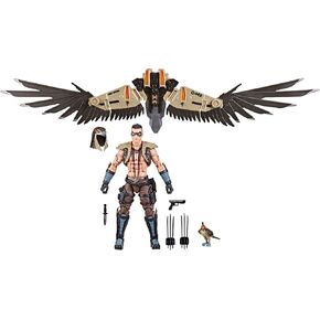 G.I. Joe Classified Series #139, CHIP Raptor Talon & General Ledger, Collectible 6 Inch Action Figure & Pet with 7 Accessories; Articulated Wings