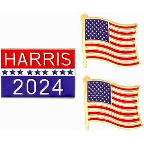 Kamala Harris 2024 Pin Enamel Lapel Feminist Pin Harris for President Harris Brooch Gift