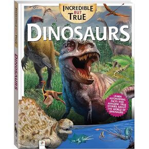 Dinosaurs - Kids Hardcover Book, Learn About Jurassic Period, STEM for Kids Aged 7-12, Color Illustrated Non-Fiction Books, Learning & Education