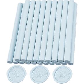 عصي ختم الشمع بلون الشمبانيا الوردي، 20 قطعة من عصي ختم الشمع بمسدس الغراء من ONWINPOR لختم ختم الشمع، تناسب عصي الشمع الصغيرة لختم 0.28 بوصة (وردة الشمبانيا) in Kuwait