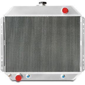 F100 Radiator, F150 Radiator, CU433 All Aluminum Radiator for 1966-1979 Ford F100 F150 F250 F350 Bronco Truck Pickup 4.7L 5.0L 5.8L 7.5L I6 V8, 3 Row Core Cooling Radiators