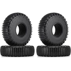 INJORA 1.9" XHX Pin Tires - S5 122 * 36mm Wheel Tires for SCX10 TRX4 1/10 RC Crawler Car Upgrade