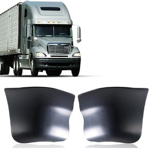Black Side Bumpers For 2002-2011 Freightliner Columbia Pair set Corner Cover Replacement Semi Trucks Driver Left Side LHD Passenger Right Side RHD