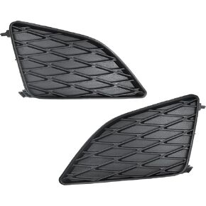 Front Bumper Fog Light Cover Grilles Compatible with 2009 2010 Toyota Corolla Replaces 8148202080, 8148102090 (Pack of 2, Left and Right Side)
