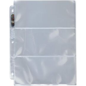 Ultra Pro 6-Pocket Platinum Page with 2-1/2" X 5-1/4" Pockets 100 ct.
