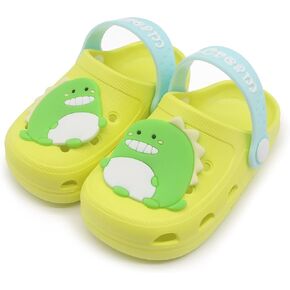 Toddler Shoes Little Kid Clogs Slide Sandals for 0-8 yrs Kids Unisex for Girls and Boys Garden Shoes Cartoon Slides Slip-Resistance Sandals Beach Pool Slippers