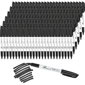 Black Dry Erase Markers, Low-Odor, 150 Count, Chisel tip, Perfect for Writing on Whiteboards, Dry-Erase Boards, Glass, School Office Supplies