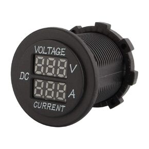 Voltmeter Ammeter, Car Motorcycle DC 12-24V Dual LED Digital Voltmeter Ammeter Amp Volt Meter Gauge