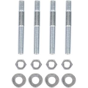 Carburetor Studs Kit, 2‑1/2in Carburetor Mounting Kit Metal Carb Stud Set With Spacer for 5/16in Threads Intake Manifold