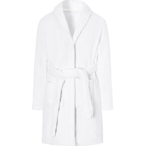 Umeyda Girls Robe, Shawl Collar Fuzzy Fleece Bathrobes with Belt and Pockets for Kids Boys, 2-15 Years