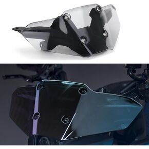 Windshield Deflectors Kits for Yamaha MT-09 mt09 2024-, Motorcycle Acrylic Black Bracket Front Wind Shield Air Deflector New Windscreen Visor Accessories for MT09 2024 (Smoky)