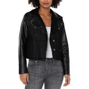 Liverpool Women's Denim Hybrid Moto Jacket