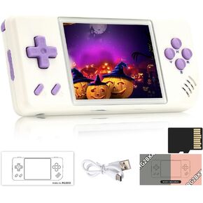 RG28XX Retro Game Console 2.83 Inch 640*480 IPS Screen Linux System Built-in 64GB TF Card,with 3100mAh Battery Linux System Games Consoles,Support HD and TV Output Casual Game Console(Orange)