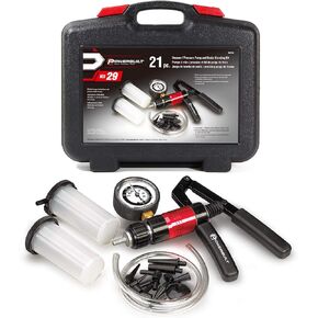 Powerbuilt Vacuum Pump Set with Hoses, Repair Components and Hydraulic Systems, Hoses, Reservoir and Adaptors, Bleed Air and Siphon Car Fluids 648774