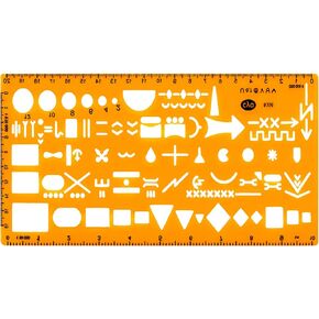 Gotical Flexible Plastic Soldier Outdoor Map Reading NATO Standard Graph NATO Troop Template