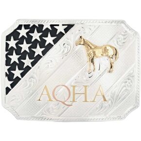 Montana Silversmiths AQHA All American Silver Buckle - Q46100
