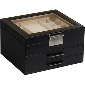 Jewelry Box for Women, Multi-layer Jewelry Box - Five Drawers with Six Storage Compartments,Luxury Jewelry Organizer for Women |,Jewelry Storage Box,Jewelry Box,joyeros organizador de mujer