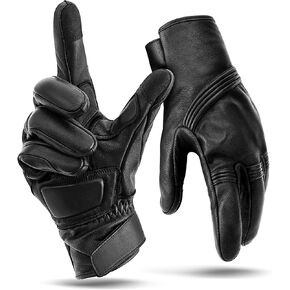 Benlari Mens Winter Warm Motorcycle Gloves,Snowing Rainproof Riding Gloves with Touchscreen, Motorcycle Snowing Gloves for Men, Warm Motorcycle Gloves for Riding, ATV, UTV, Snowmobile