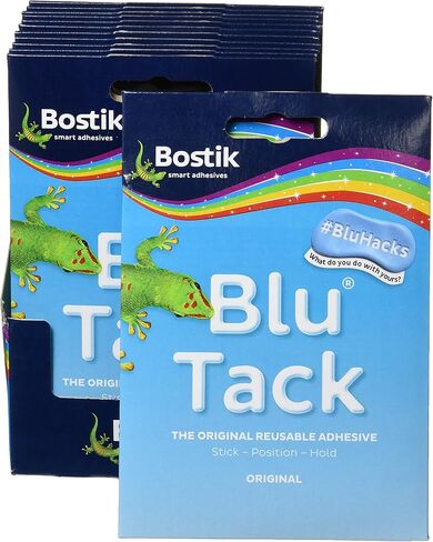 Bostik 24552 Blu-tack Mastic لاصق غير سام عبوة يدوية المرجع 801103 [عبوة من 12]، أزرق in Saudi Arabia