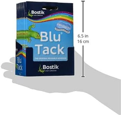 Bostik 24552 Blu-tack Mastic لاصق غير سام عبوة يدوية المرجع 801103 [عبوة من 12]، أزرق in Saudi Arabia