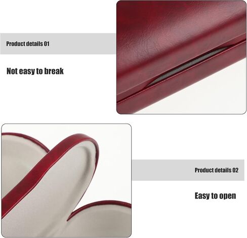 Dual Glasses Case Hard Shell Eyeglass Case Protective for 2 Eyeglasses Travel Sunglasses Organizer in Saudi Arabia