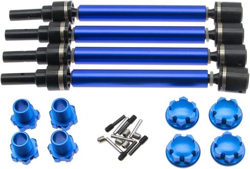 Drive Shaft Compatible with Traxxas 1/10 Maxx 4WD Monster Truck 89076-4 2.0 V2 Driveshaft w/WideMaxx Parts Rc Car Upgrade Steel Replacement(Red) in Saudi Arabia