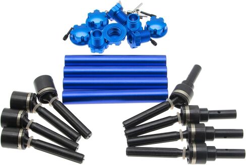 Drive Shaft Compatible with Traxxas 1/10 Maxx 4WD Monster Truck 89076-4 2.0 V2 Driveshaft w/WideMaxx Parts Rc Car Upgrade Steel Replacement(Red) in Saudi Arabia