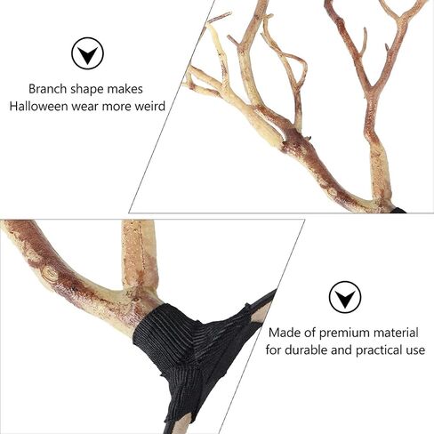Beaupretty Antler Headband, Simulate Tree Branch Hair Band Forest Elk Horn Headpiece for Halloween Christmas Cosplay Party in Saudi Arabia