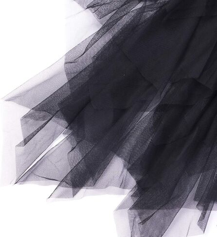 المرأة ألف خط تول توتو تنورة متعددة الطبقات بقماش شفاف ميدي تنورة بلون الشيفون ماكسي تنورة تنورة طويلة الرقص الشرقي الزفاف in Kuwait