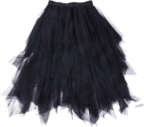 المرأة ألف خط تول توتو تنورة متعددة الطبقات بقماش شفاف ميدي تنورة بلون الشيفون ماكسي تنورة تنورة طويلة الرقص الشرقي الزفاف in Kuwait