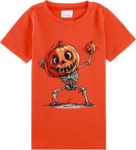 HH Family Halloween Shirts for Girls Boys and Kids Ghost Witch and Pumpkin Shirt in Kuwait