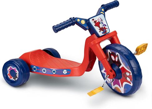 دراجة ثلاثية العجلات Spidey & His Amazing Friends مقاس 10 بوصات مع أصوات - دراجة ثلاثية العجلات للأطفال الصغار، للأعمار من 18 إلى 36 مترًا، للأطفال بطول 33 بوصة - 35 بوصة - 35 رطلًا. الحد الأقصى للوزن in Kuwait