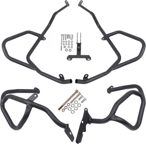 Worldmotop Motorcycle Highway Crash Bars Protector Engine Guard compatible with Honda CRF1100L CRF 1100L Africa Twin Adventure Sports DCT 2020-2023(Upper and Lower) in Kuwait
