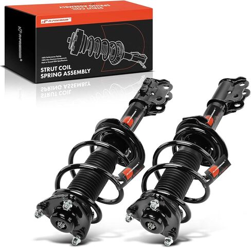 A-Premium Front Pair (2) Complete Strut & Coil Spring Assembly Compatible with Hyundai Sonata 2011, Driver and Passenger Side, Replace# 18920841, 18920842 in Saudi Arabia