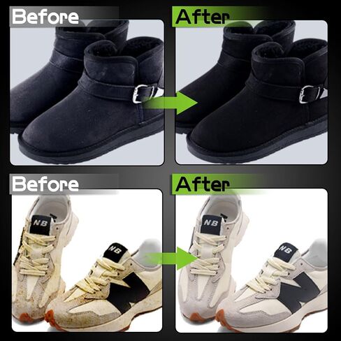 Shoe Cleaning Kit and Black Suede Dye, Shoes Cleaner Kit for Sneakers Suede Shoes with Brush, Professional Shoe Care Kit for Shoe Cleaning and Suede Repair Color in Saudi Arabia