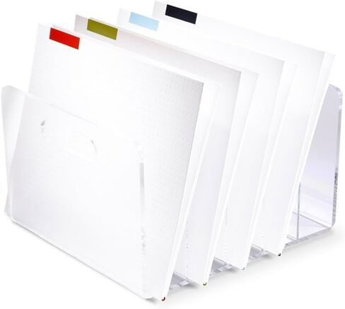 russell+hazel Acrylic Laptop Stand, Desktop Organization, Clear, 14" W x 12.125" L x 8.75" H, Fits Laptops up to 16", 51183 in Kuwait