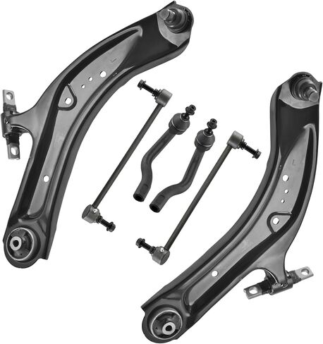 ASTAPRO - Front 6pc Suspension Kit for 2014-2020 Nissan Rogue 2017-2022 Rogue Sport 2017-2023 Nissan Qashqai, 2 Lower Control Arms w/Ball Joints 2 Sway Bars 2 Outer Tie Rods Replacement in Saudi Arabia