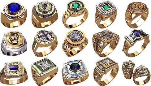 #m9_set of 15 pcs ring wax patterns for lost wax casting Jewelry in Saudi Arabia