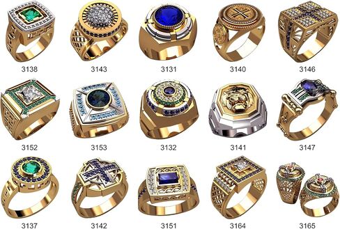 #m9_set of 15 pcs ring wax patterns for lost wax casting Jewelry in Saudi Arabia