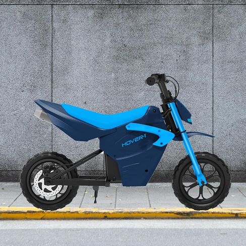 HOVER-1 My First Dirt Bike بمحرك بقوة 300 واط، وسرعة قصوى تبلغ 9 ميل في الساعة، ومدى 9 أميال، وإطارات للطرق الوعرة مقاس 12.5 بوصة in Kuwait