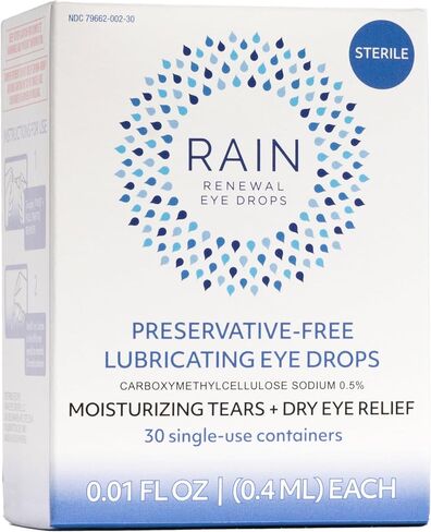 Rain Preservative Free Eye Drops for Severe Dry Eyes – More Natural Eye Drops for Dry Eye Relief – Proprietary Formula Relieves Dry, Itchy Eyes – Take Back Your Eye Comfort in Saudi Arabia