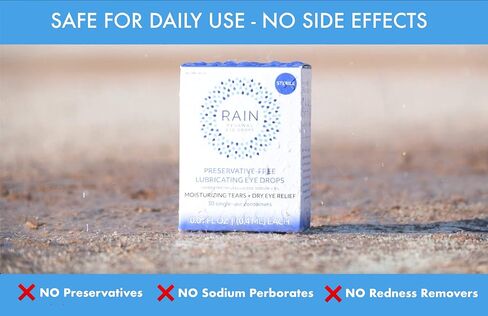 Rain Preservative Free Eye Drops for Severe Dry Eyes – More Natural Eye Drops for Dry Eye Relief – Proprietary Formula Relieves Dry, Itchy Eyes – Take Back Your Eye Comfort in Saudi Arabia